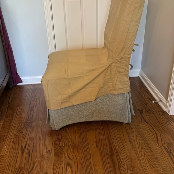 Tan Dining Room Chair Cover - have two (2) - Picture 4 of 4
